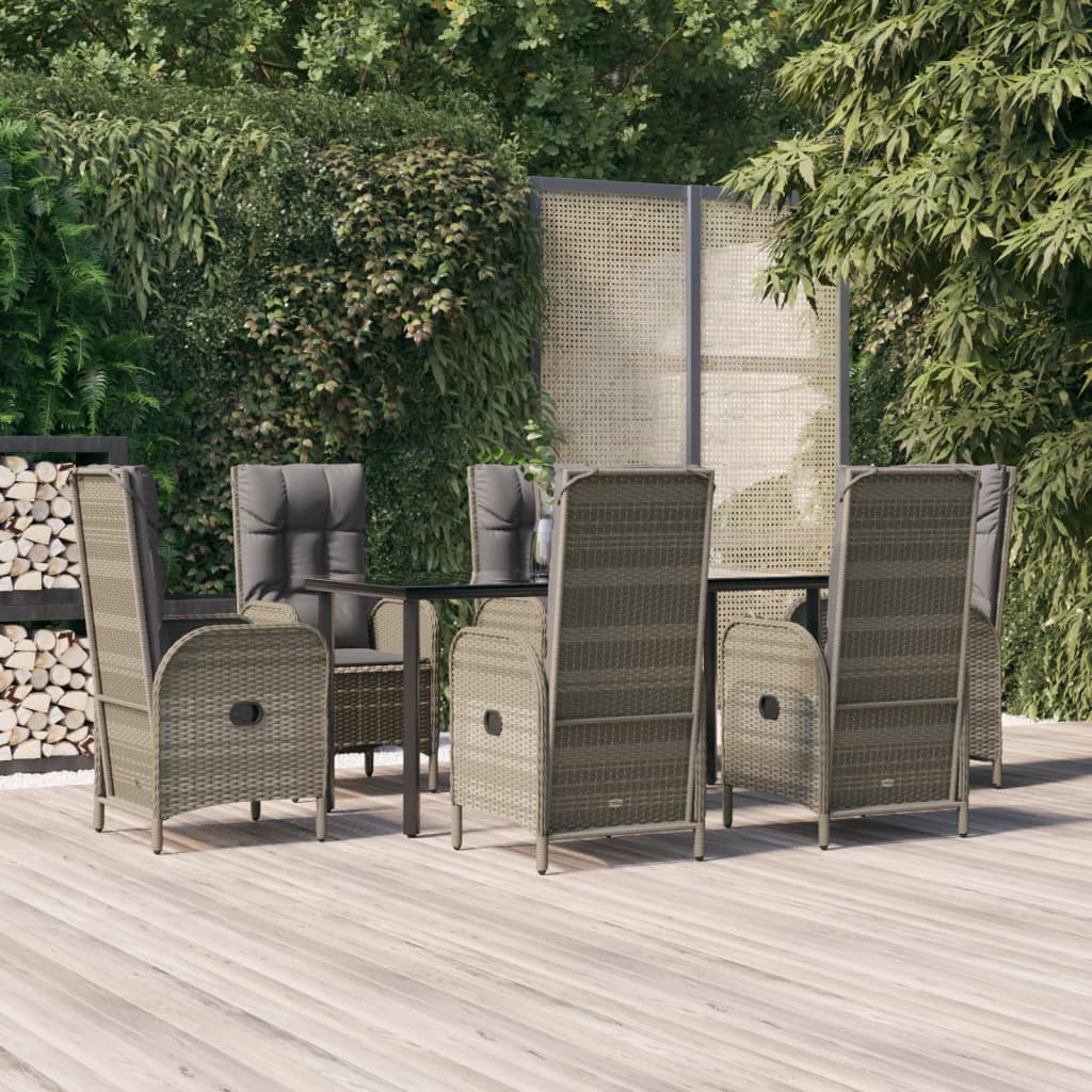 Set Mobilier De Grădină Cu Perne, 3 Piese, , Poliratan