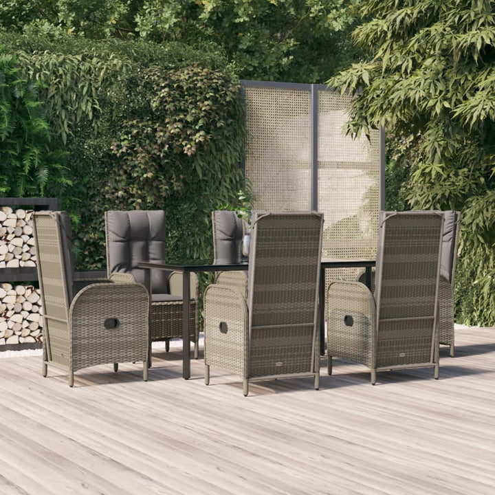 Set Mobilier De Grădină Cu Perne, 3 Piese, , Poliratan