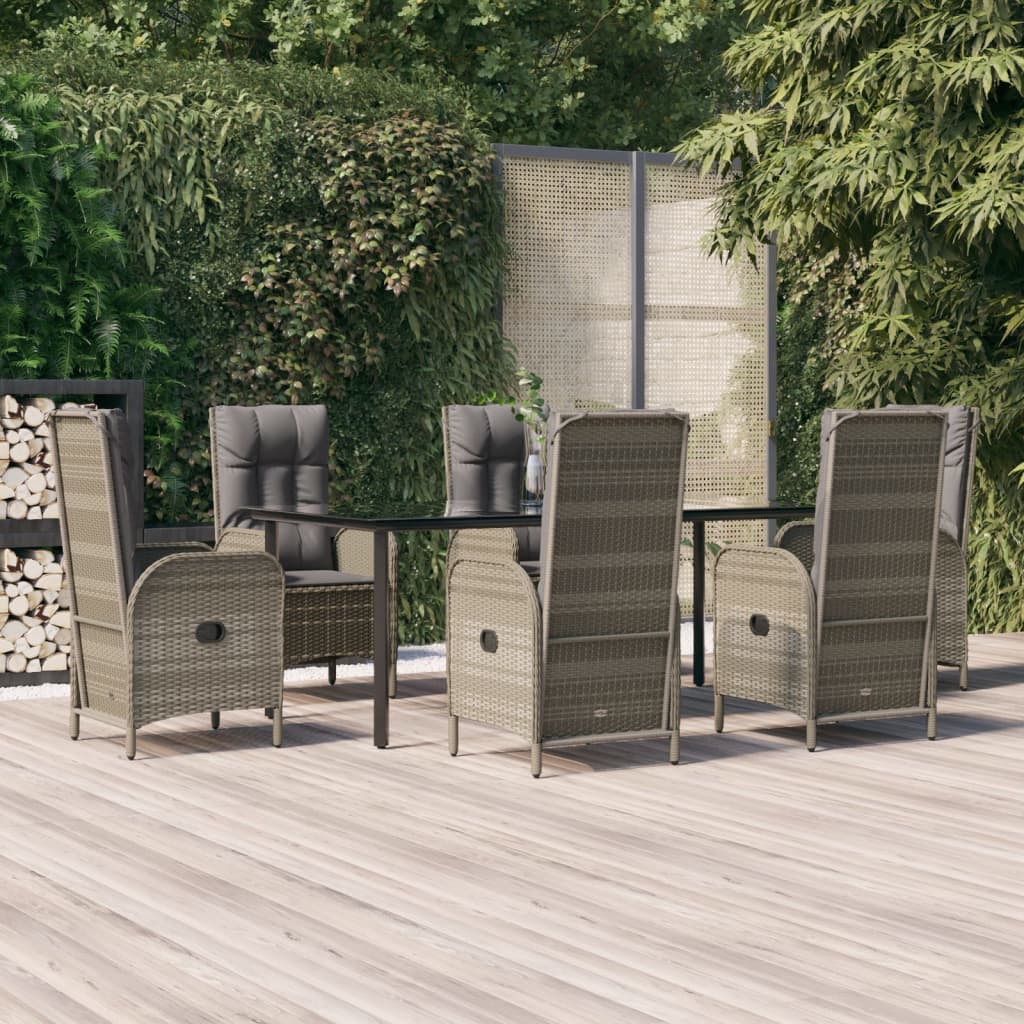 Set Mobilier De Grădină Cu Perne, 3 Piese, , Poliratan
