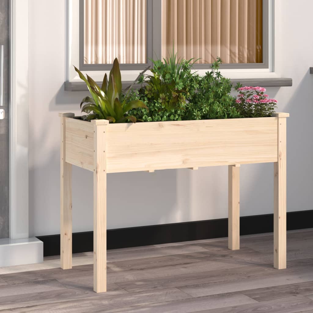 Jardinieră Cu Căptușeală, , , Lemn Masiv Brad