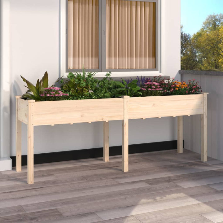 Jardinieră Cu Căptușeală, , , Lemn Masiv Brad