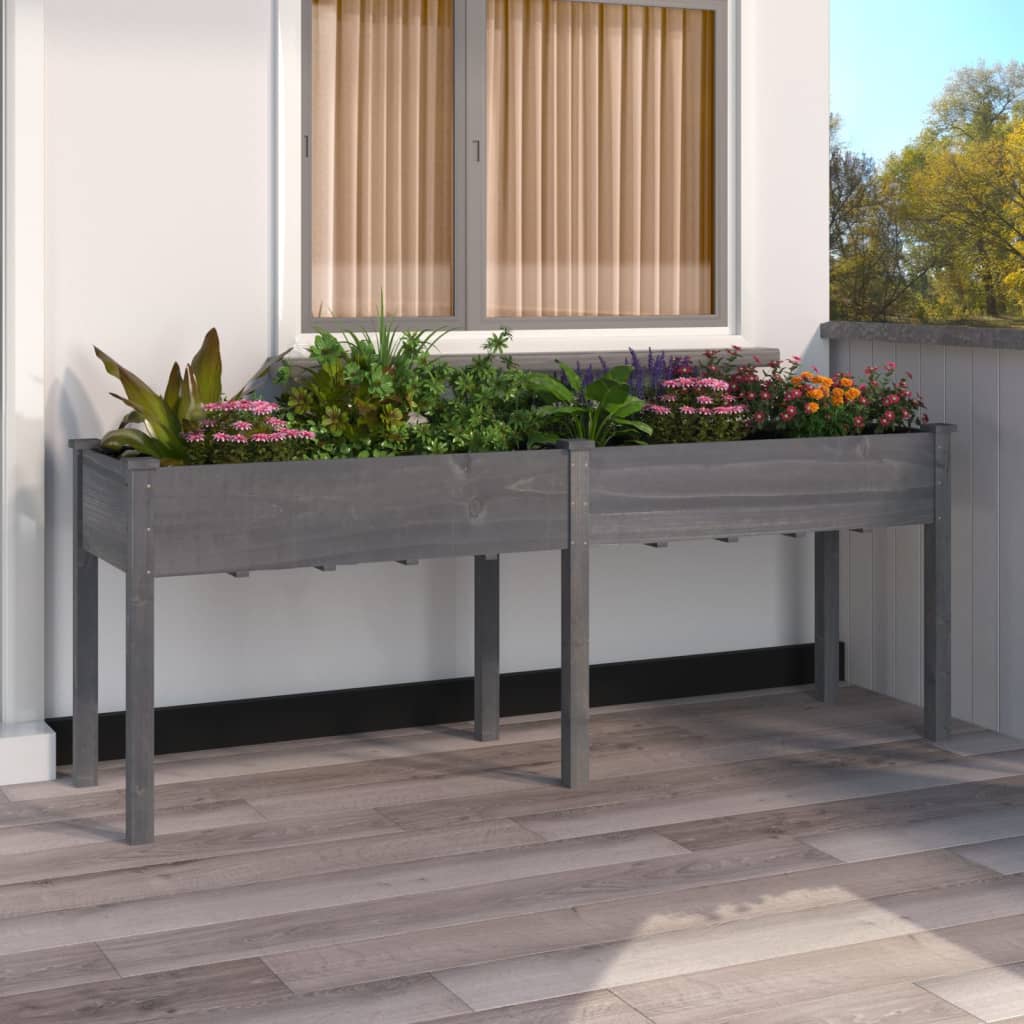 Jardinieră Cu Căptușeală, , , Lemn Masiv Brad