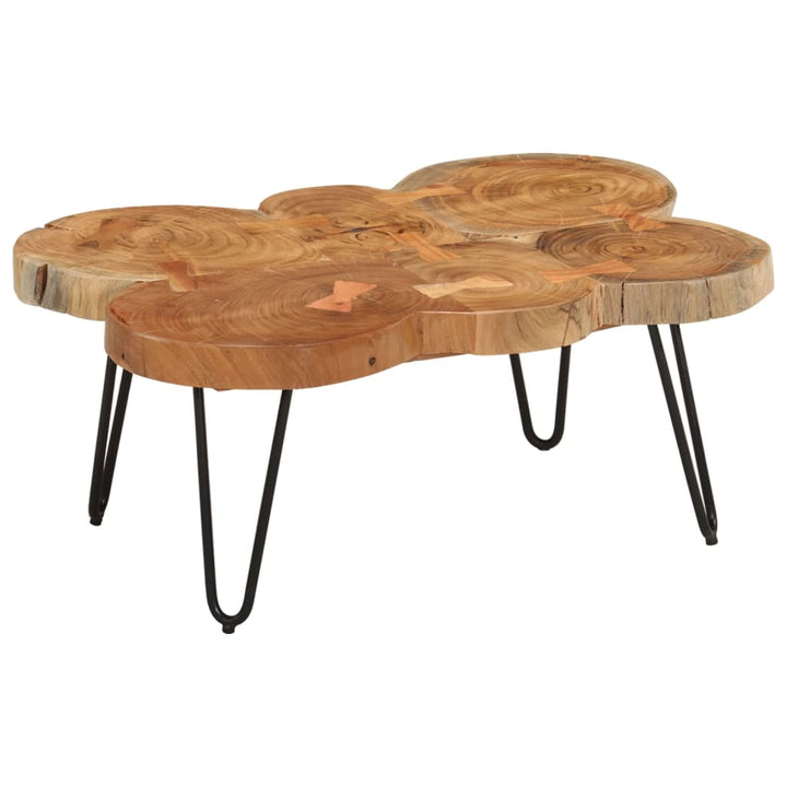 Măsuță De Cafea, 35 Cm, 4 Butuci, Lemn Masiv De Acacia