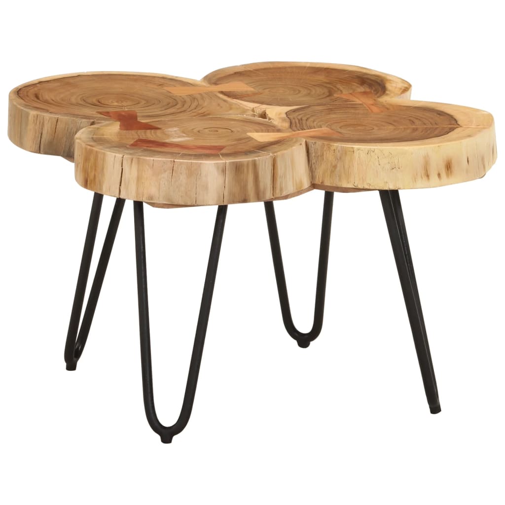 Măsuță De Cafea, 35 Cm, 4 Butuci, Lemn Masiv De Acacia