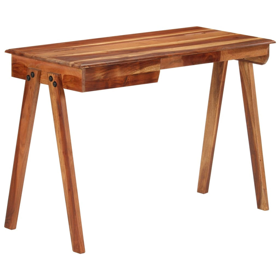 Birou De Scris Cu Sertar, 110X50X77 Cm, Lemn Masiv De Acacia