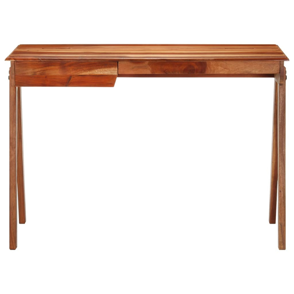 Birou De Scris Cu Sertar, 110X50X77 Cm, Lemn Masiv De Acacia