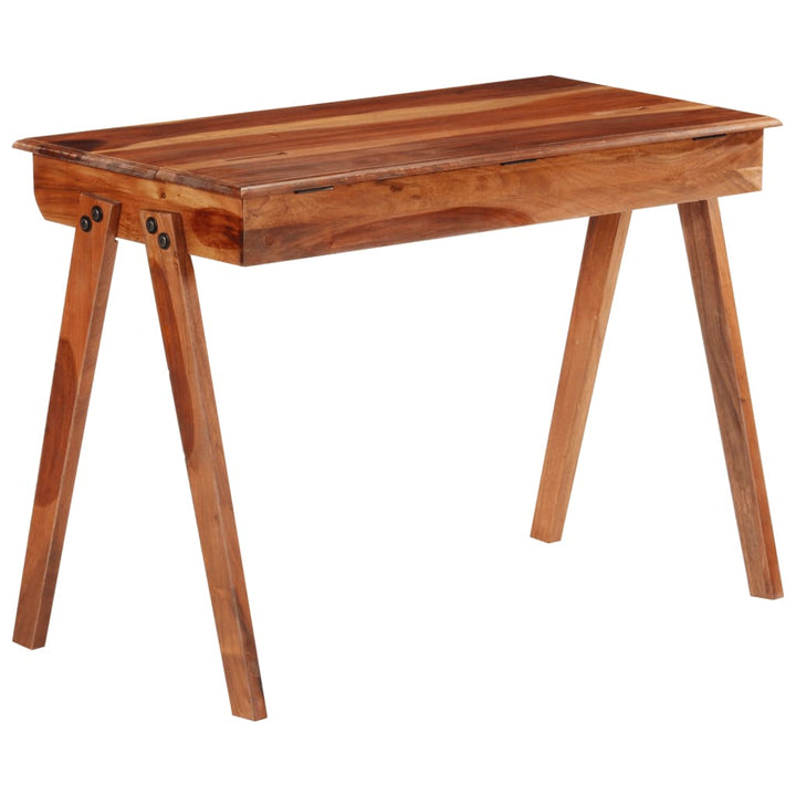 Birou De Scris Cu Sertar, 110X50X77 Cm, Lemn Masiv De Acacia