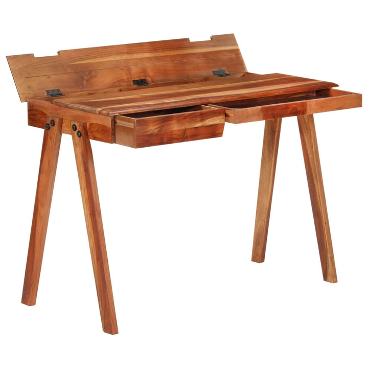 Birou De Scris Cu Sertar, 110X50X77 Cm, Lemn Masiv De Acacia