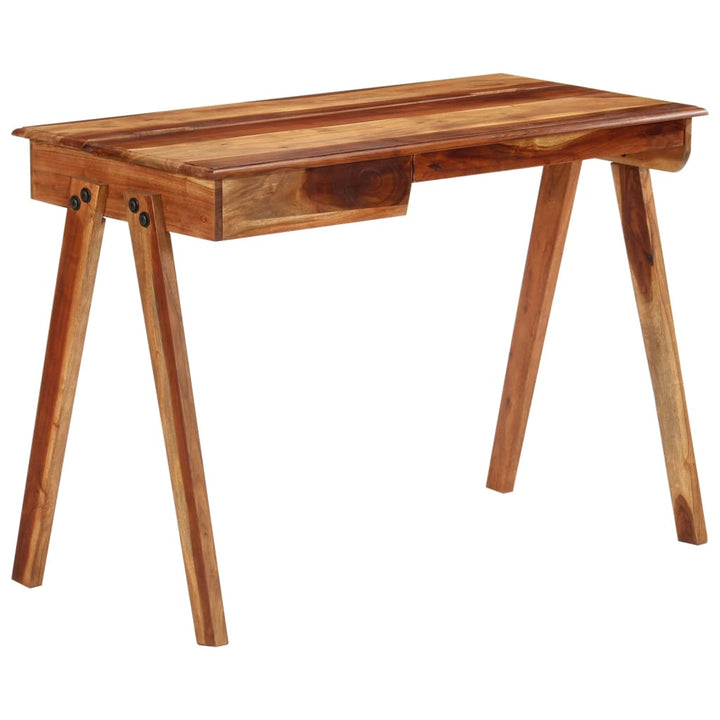 Birou De Scris Cu Sertar, 110X50X77 Cm, Lemn Masiv De Acacia