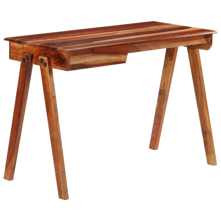 Birou De Scris Cu Sertar, 110X50X77 Cm, Lemn Masiv De Acacia