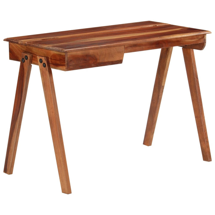 Birou De Scris Cu Sertar, 110X50X77 Cm, Lemn Masiv De Acacia
