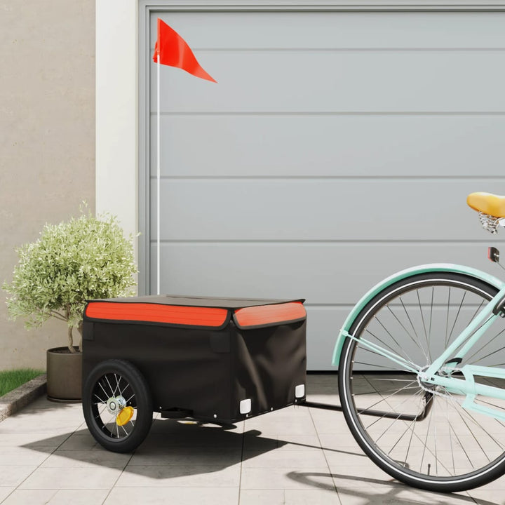 Remorcă Pentru Biciclete, Negru Și , 45 Kg, Fier