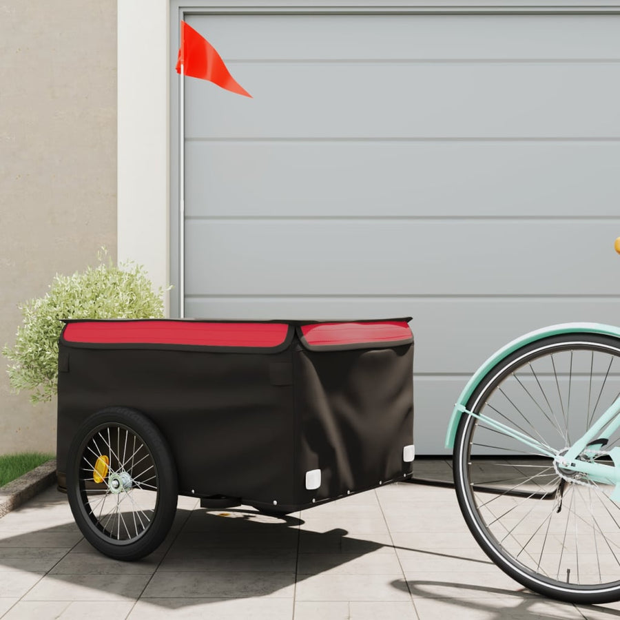 Remorcă Pentru Biciclete, Negru Și , 45 Kg, Fier