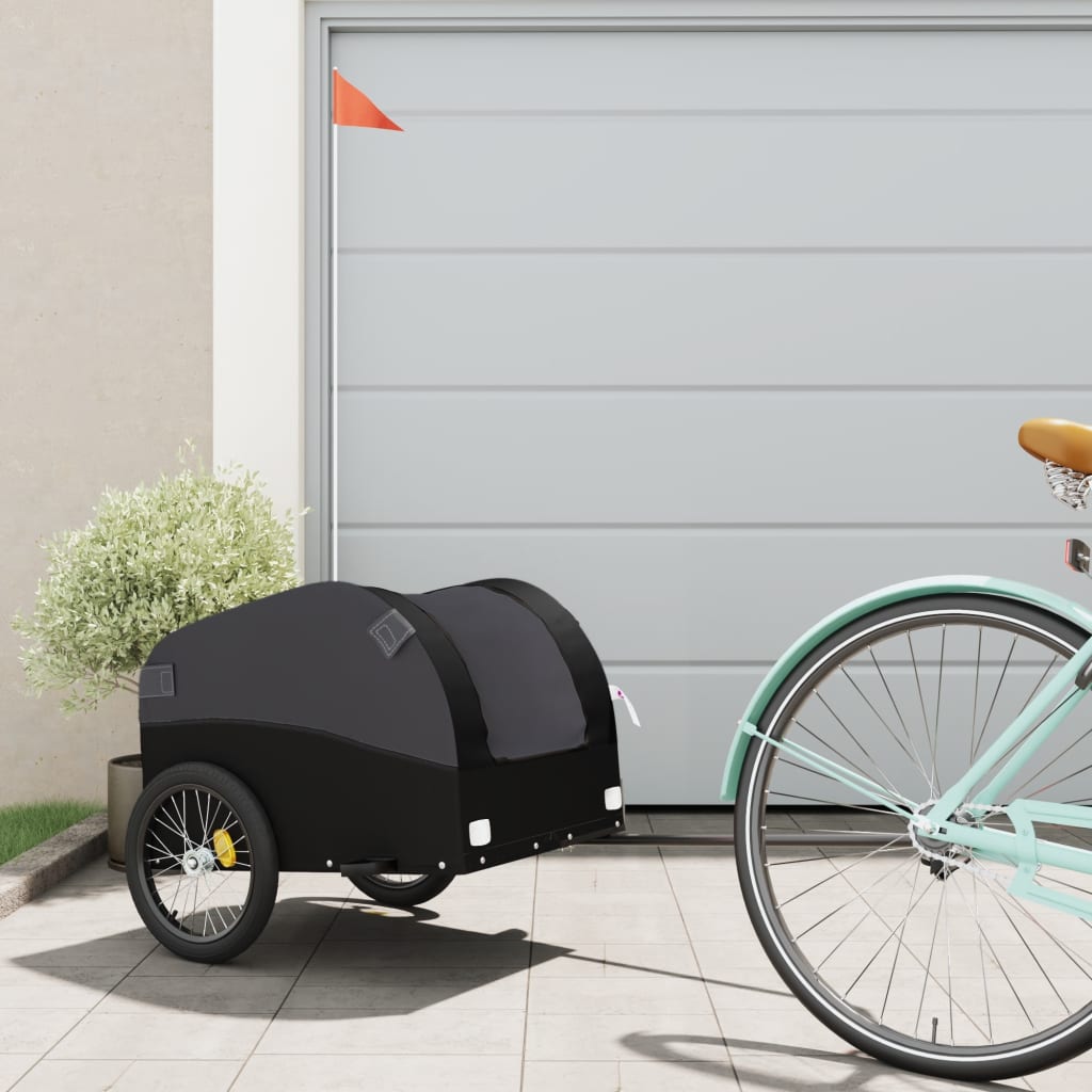 Remorcă Pentru Biciclete, Negru Și , 45 Kg, Fier