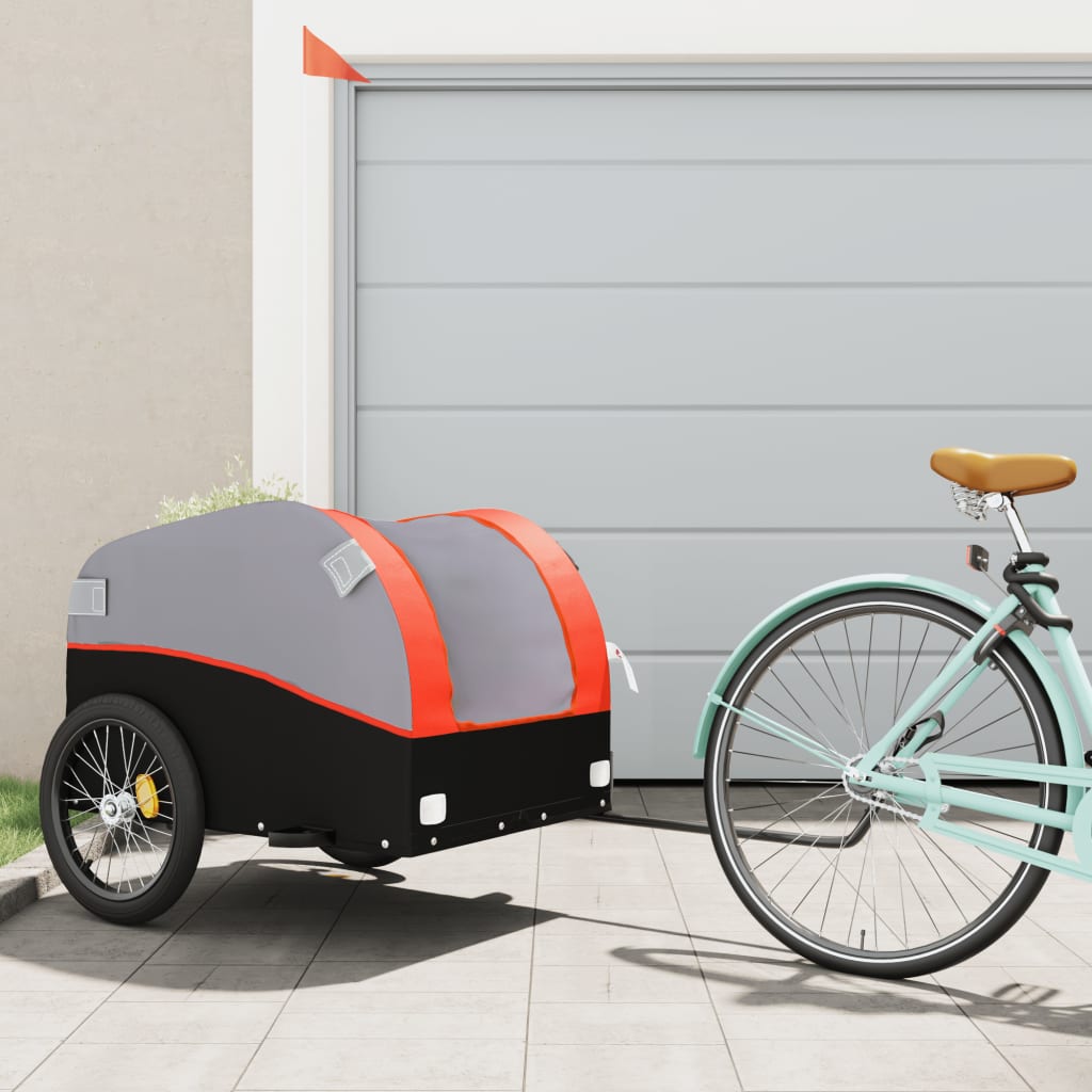 Remorcă Pentru Biciclete, Negru Și , 45 Kg, Fier
