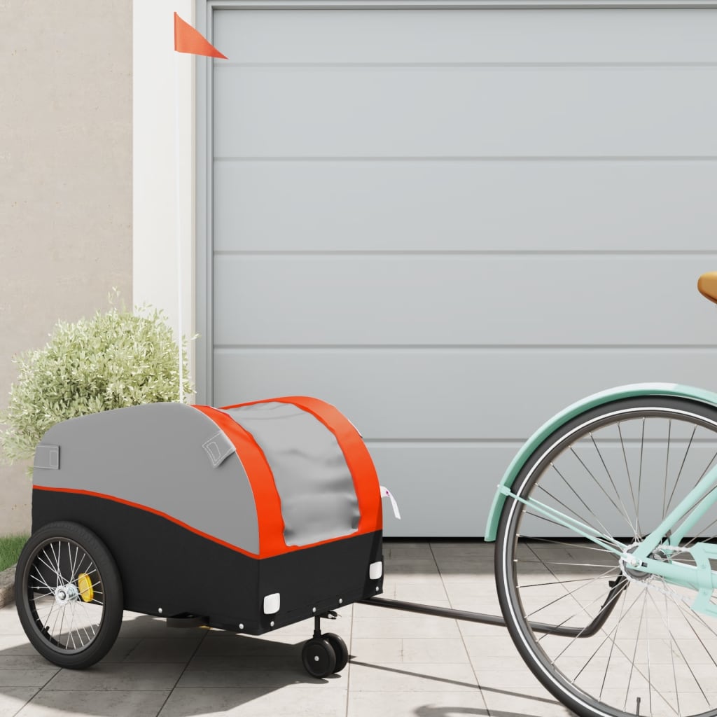Remorcă Pentru Biciclete, Negru Și , 45 Kg, Fier