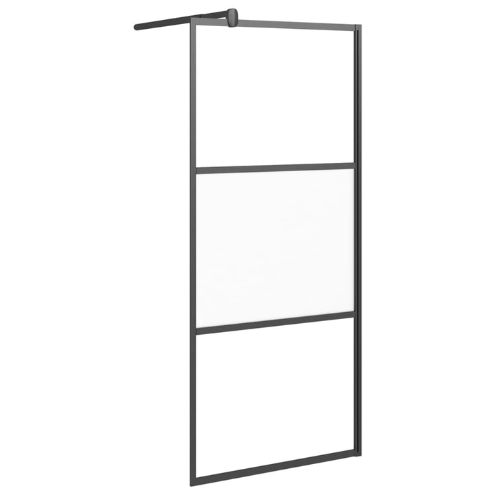 Paravan Duș Walk-In Cu Raft Sticlă Esg/Aluminiu