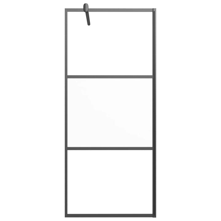 Paravan Duș Walk-In Cu Raft Sticlă Esg/Aluminiu