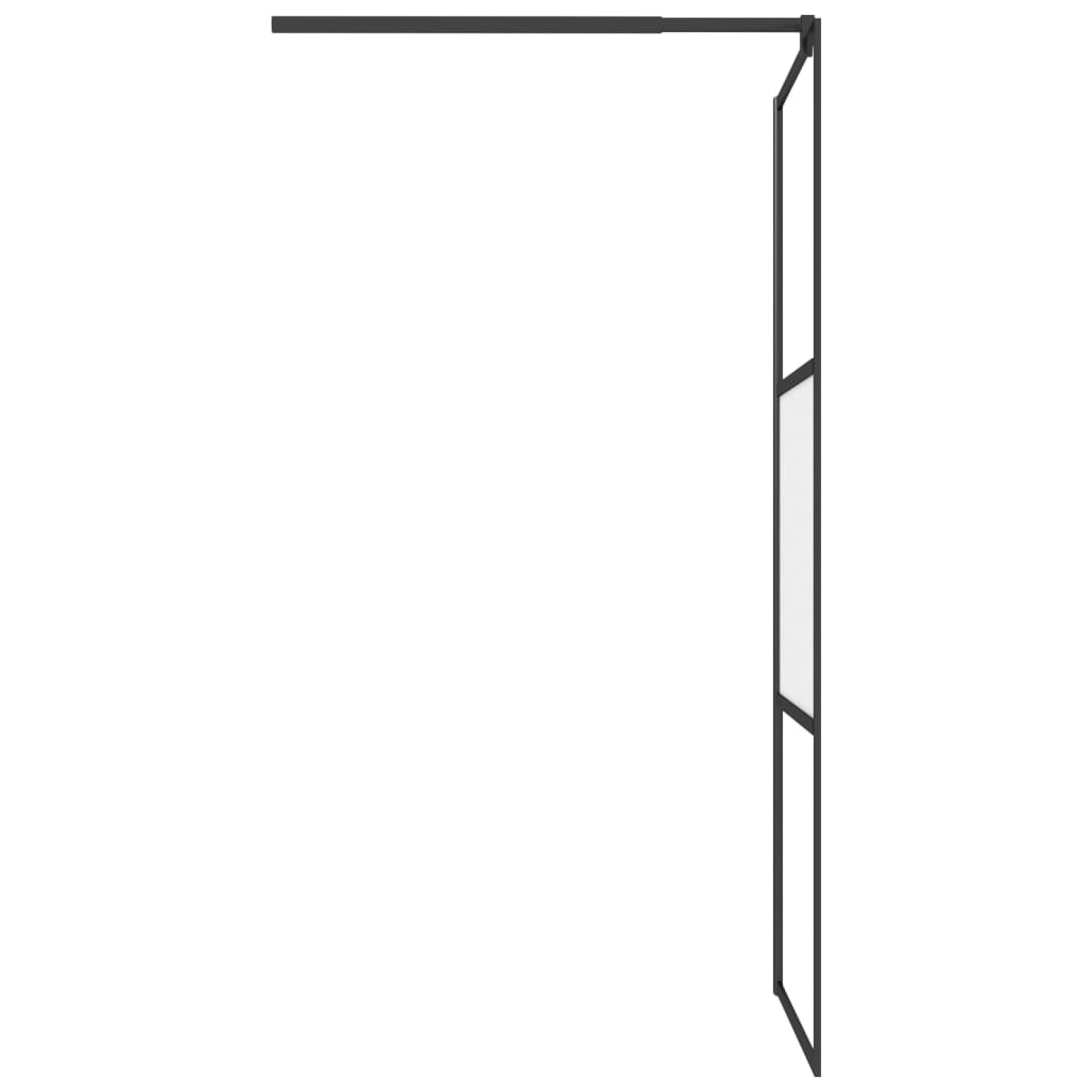 Paravan Duș Walk-In Cu Raft Sticlă Esg/Aluminiu