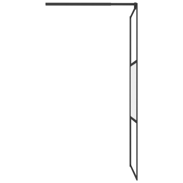 Paravan Duș Walk-In Cu Raft Sticlă Esg/Aluminiu