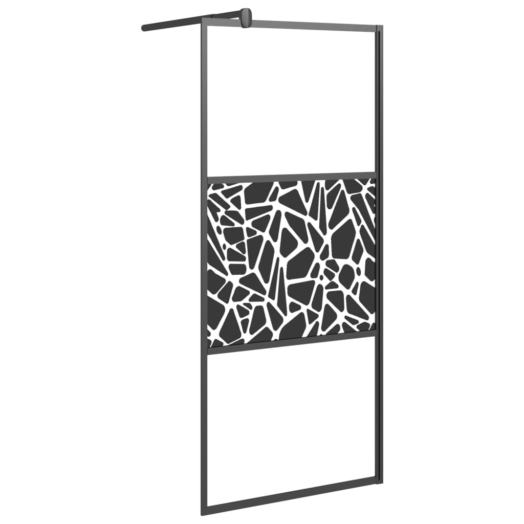 Paravan Duș Walk-In Cu Raft Sticlă Esg/Aluminiu
