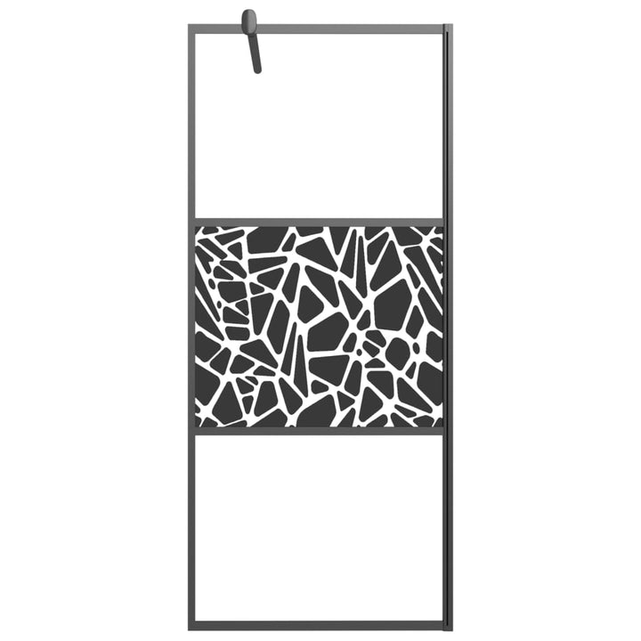 Paravan Duș Walk-In Cu Raft Sticlă Esg/Aluminiu