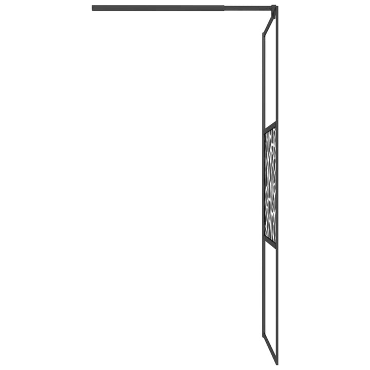 Paravan Duș Walk-In Cu Raft Sticlă Esg/Aluminiu
