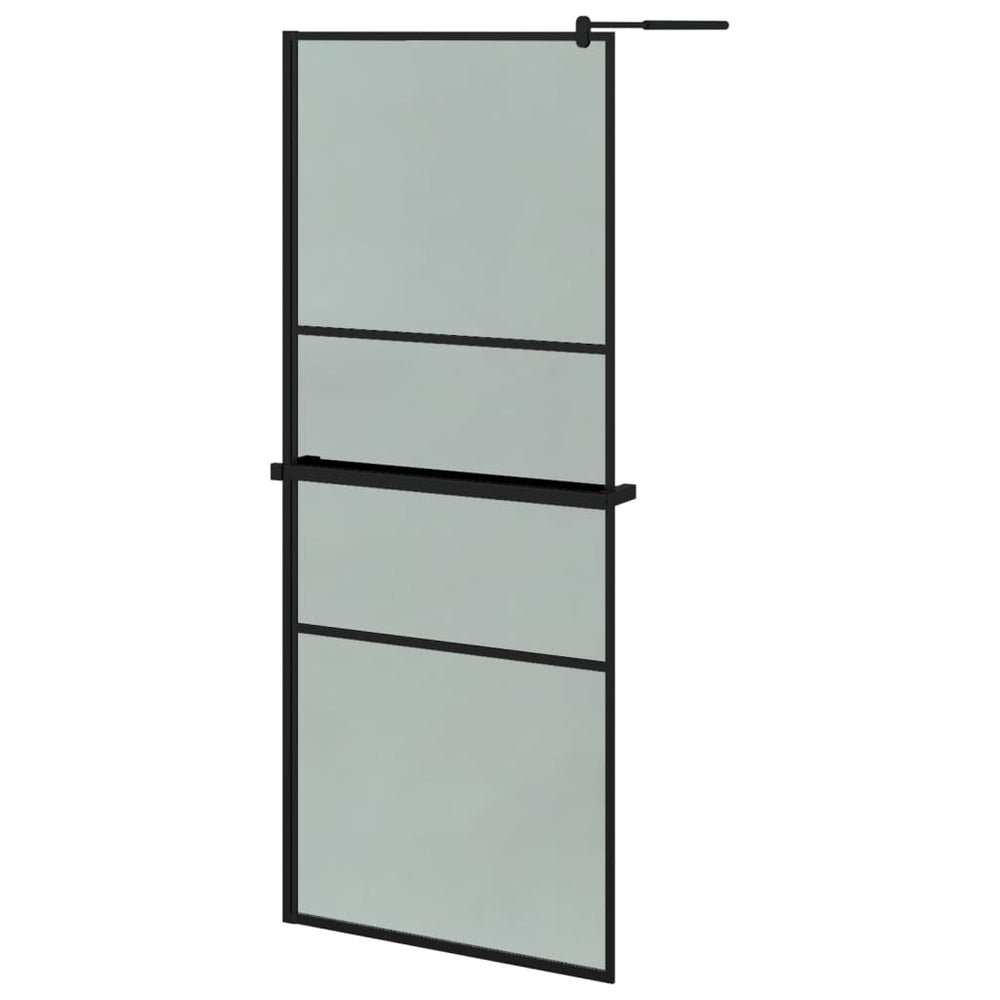 Paravan Duș Walk-In Cu Raft Sticlă Esg/Aluminiu
