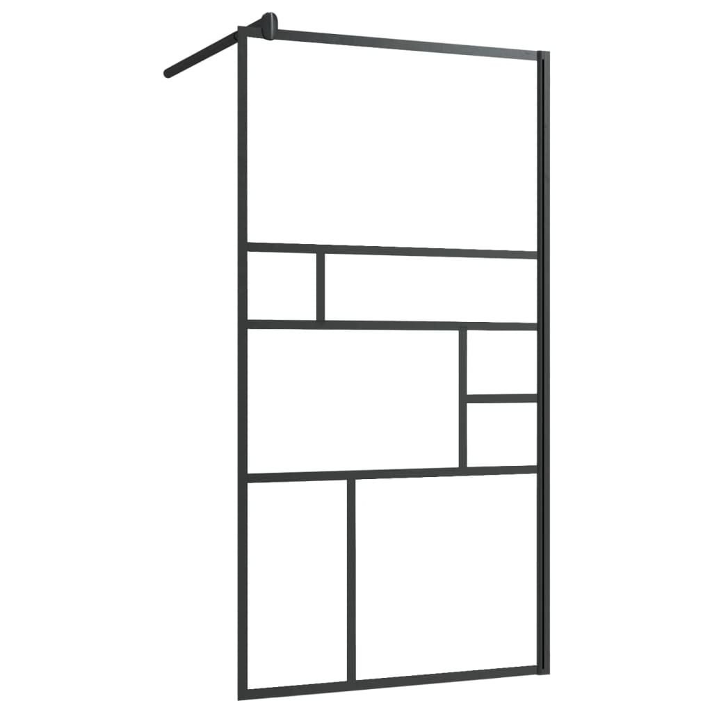 Paravan Duș Walk-In Cu Raft Sticlă Esg/Aluminiu