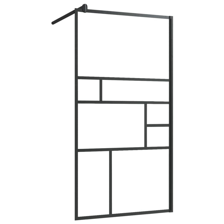 Paravan Duș Walk-In Cu Raft Sticlă Esg/Aluminiu