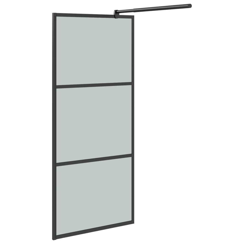 Paravan Duș Walk-In Cu Raft Sticlă Esg/Aluminiu