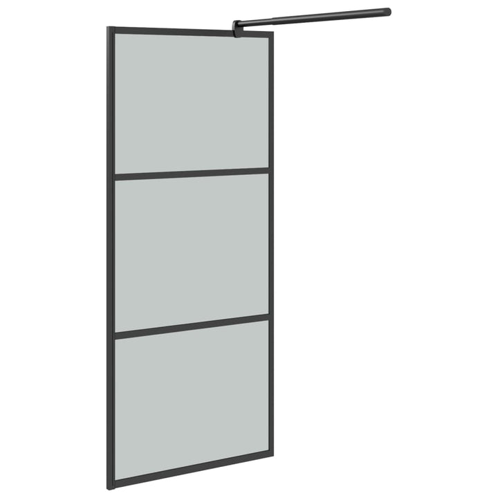 Paravan Duș Walk-In Cu Raft Sticlă Esg/Aluminiu