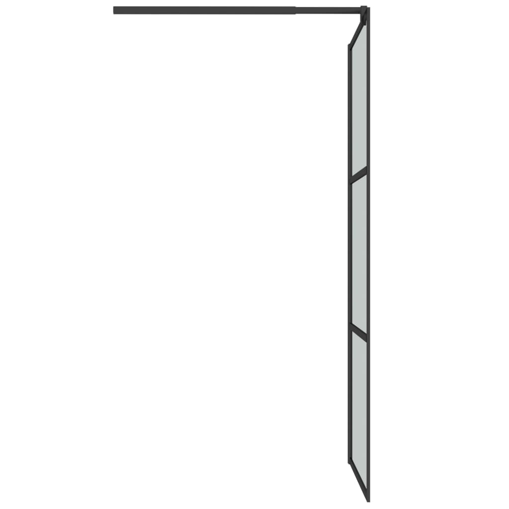 Paravan Duș Walk-In Cu Raft Sticlă Esg/Aluminiu