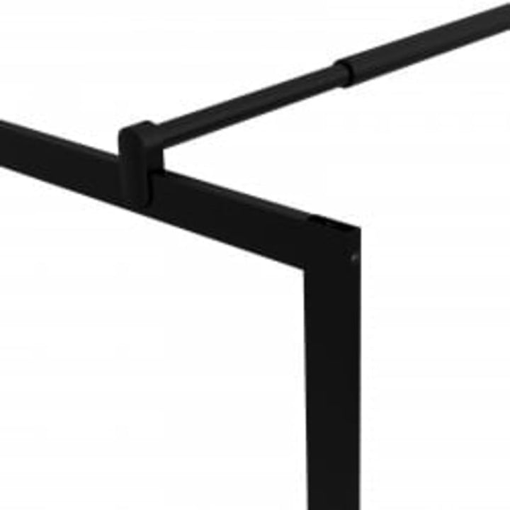 Paravan Duș Walk-In Cu Raft 100X195Cm Sticlă Esg/Aluminiu