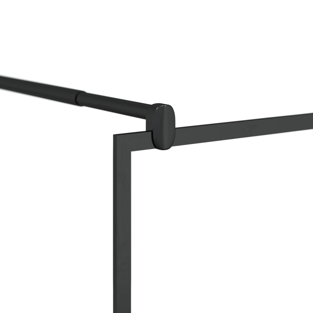 Paravan Duș Walk-In Cu Raft 100X195Cm Sticlă Esg/Aluminiu