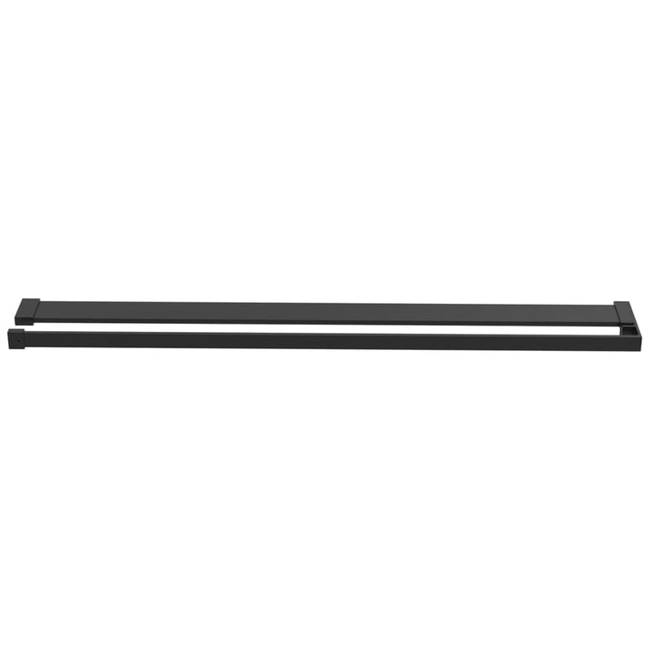 Paravan Duș Walk-In Cu Raft 100X195Cm Sticlă Esg/Aluminiu