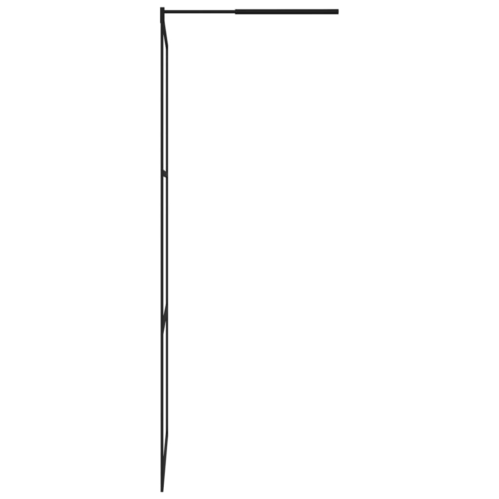 Paravan Duș Walk-In Cu Raft 115X195Cm Sticlă Esg/Aluminiu