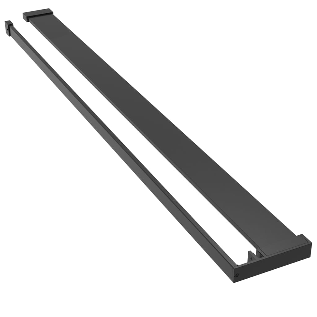 Paravan Duș Walk-In Cu Raft 115X195Cm Sticlă Esg/Aluminiu