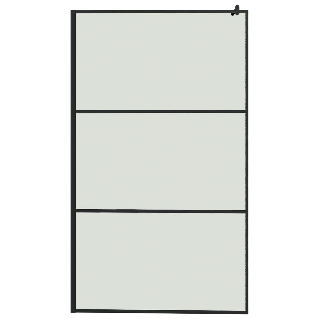 Paravan Duș Walk-In Cu Raft 115X195Cm Sticlă Esg/Aluminiu