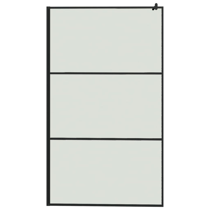 Paravan Duș Walk-In Cu Raft 115X195Cm Sticlă Esg/Aluminiu