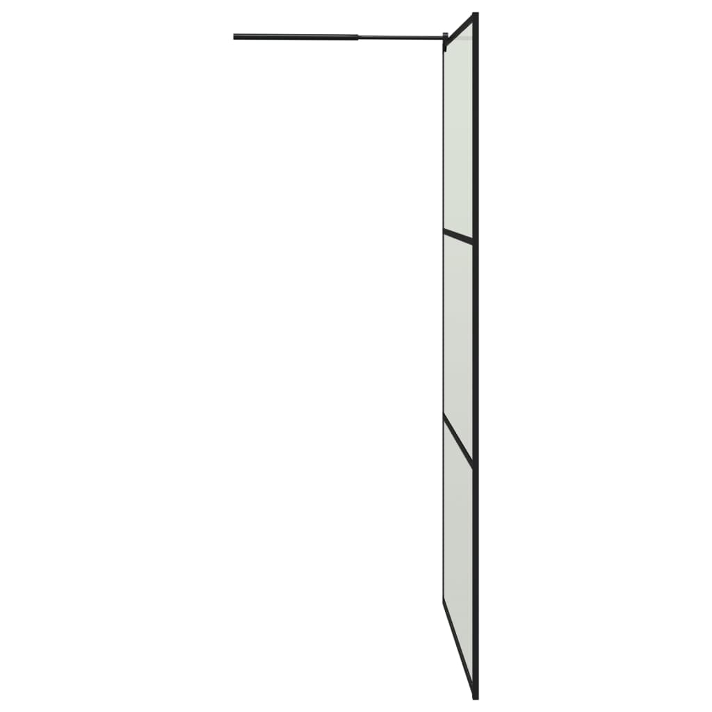 Paravan Duș Walk-In Cu Raft 115X195Cm Sticlă Esg/Aluminiu