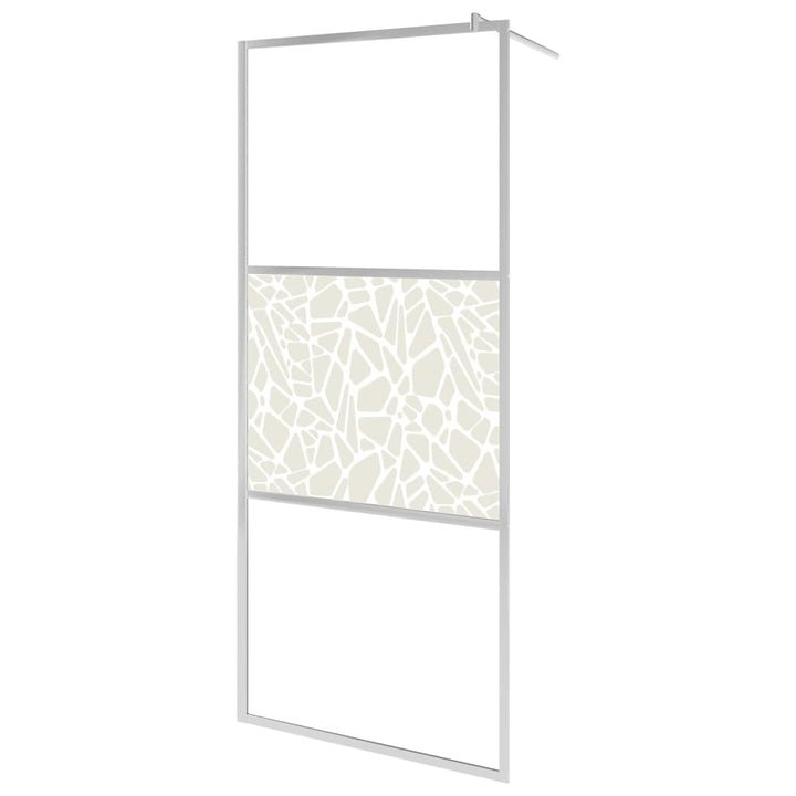 Paravan Duș Walk-In Cu Raft Sticlă Esg/Aluminiu