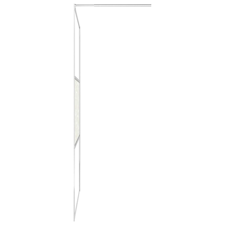 Paravan Duș Walk-In Cu Raft Sticlă Esg/Aluminiu
