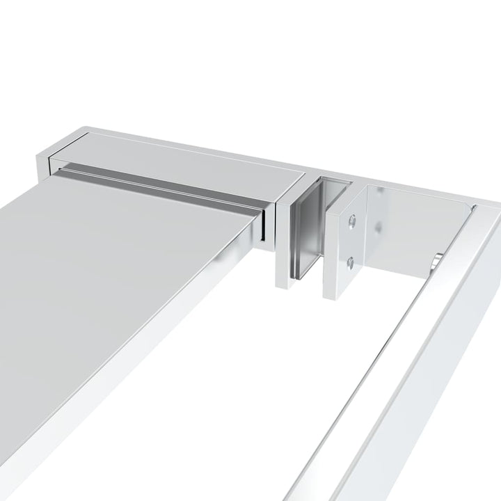 Paravan Duș Walk-In Cu Raft Sticlă Esg/Aluminiu