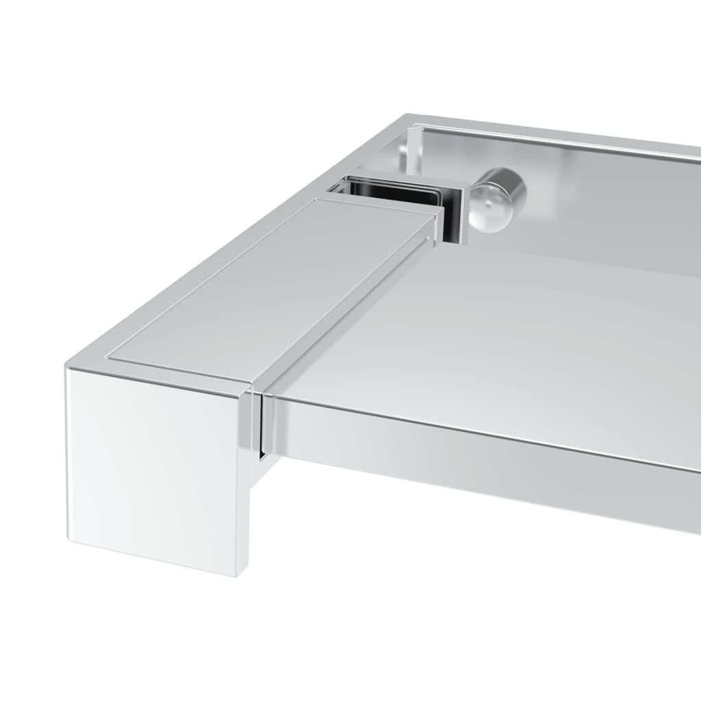 Paravan Duș Walk-In Cu Raft Sticlă Esg/Aluminiu