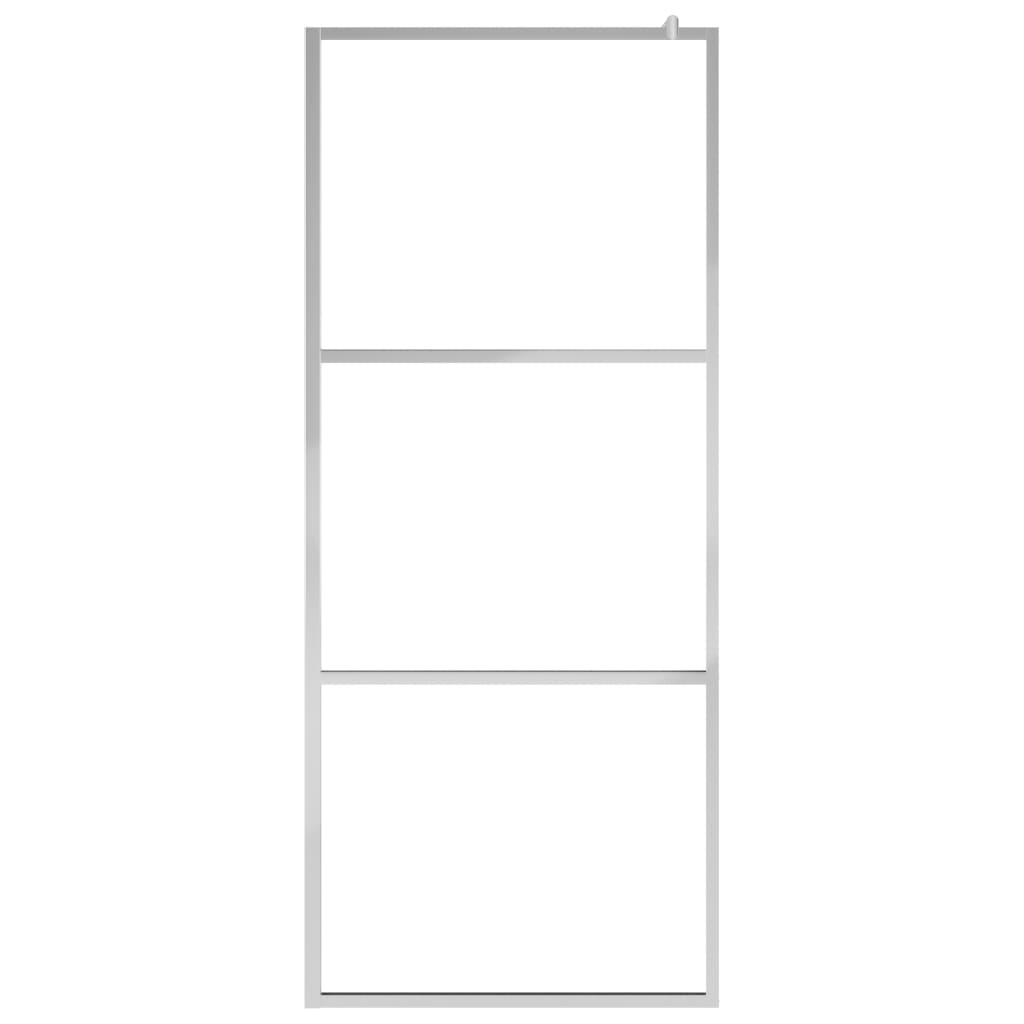 Paravan Duș Walk-In Cu Raft Sticlă Esg/Aluminiu