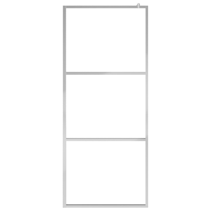 Paravan Duș Walk-In Cu Raft Sticlă Esg/Aluminiu