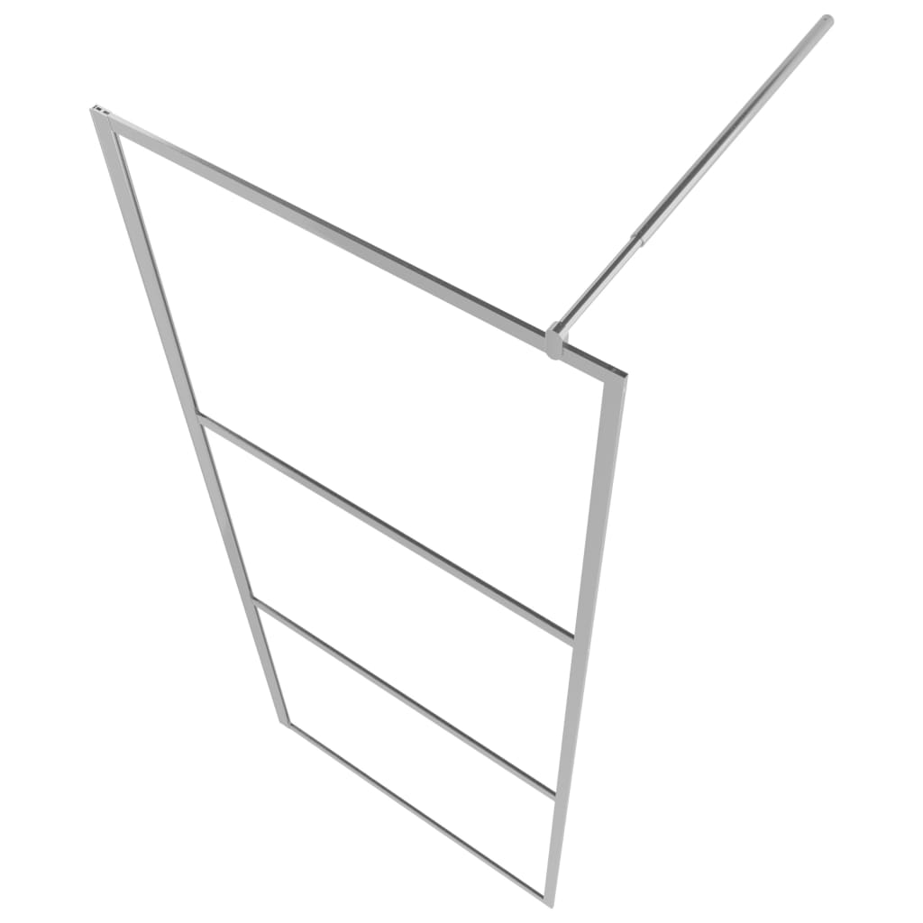 Paravan Duș Walk-In Cu Raft Sticlă Esg/Aluminiu