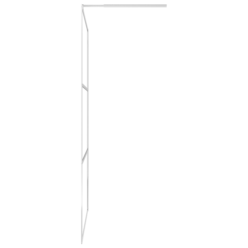 Paravan Duș Walk-In Cu Raft Sticlă Esg/Aluminiu