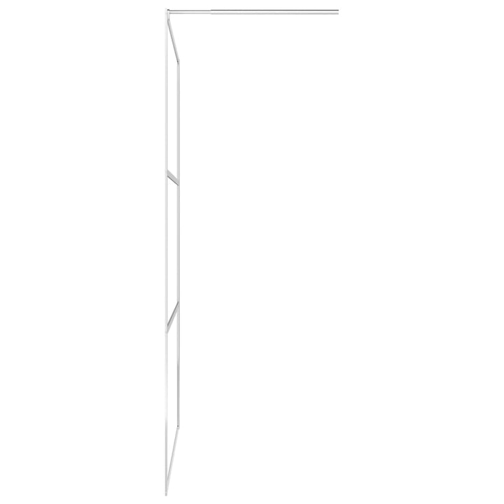 Paravan Duș Walk-In Cu Raft Sticlă Esg/Aluminiu